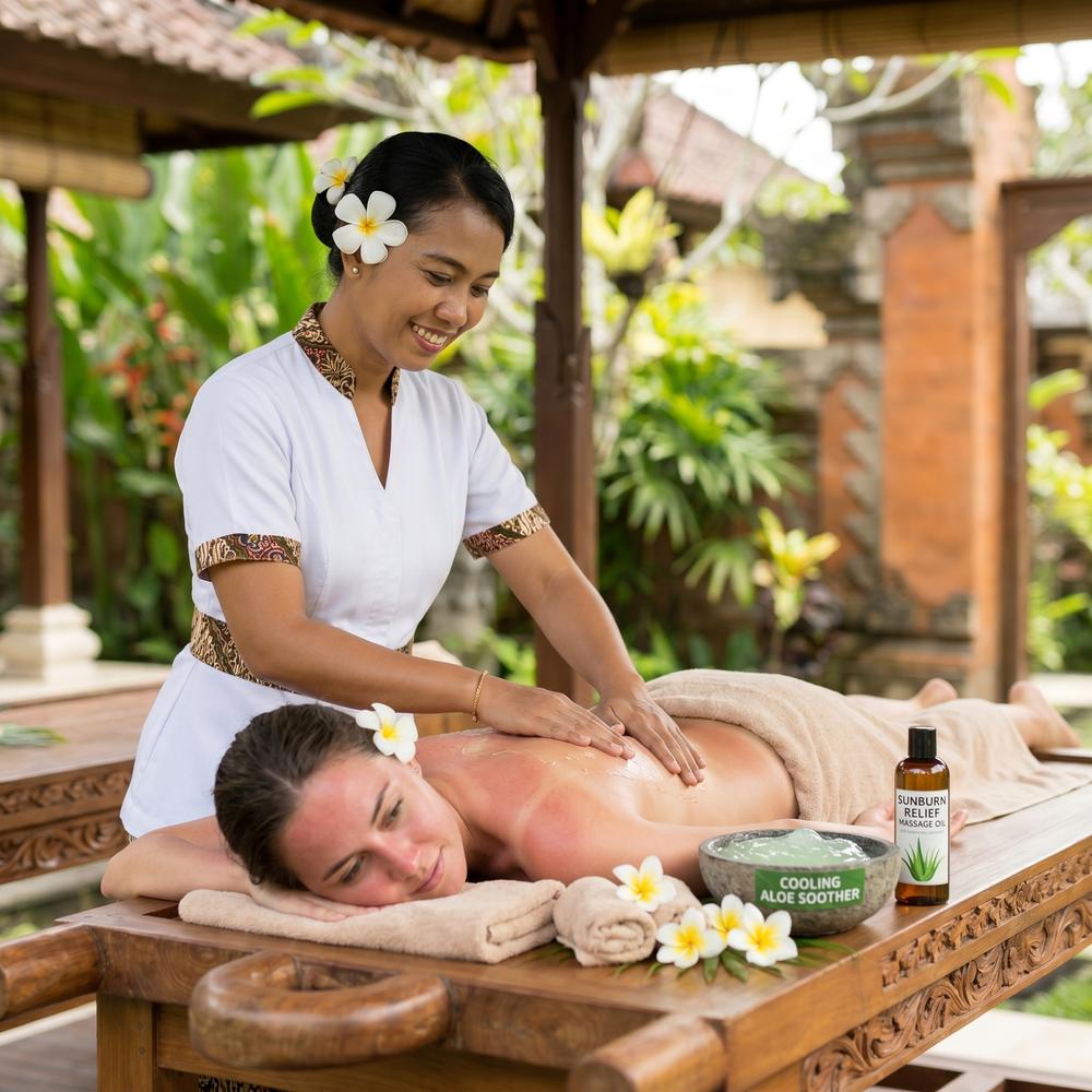 Sunburn Relief Massage